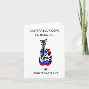 Carte Félicitations pour la course du Marathon de Paris