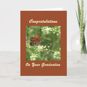 Carte Félicitations pour la Graduation Butterfly Greetin