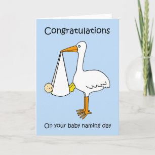 Carte Félicitations pour la Journée du Nom de Bébé pour 