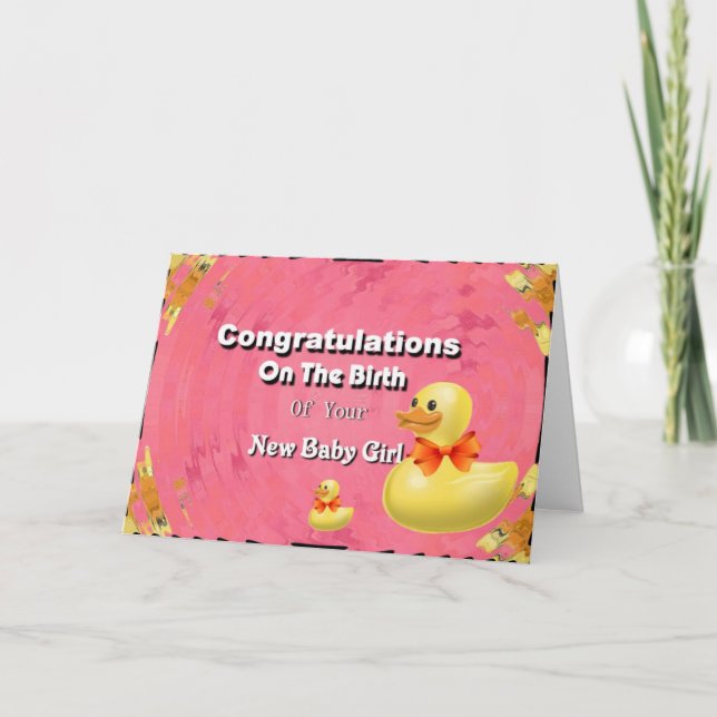 Carte Félicitations Pour La Naissance De Votre Nouvelle  (Devant)