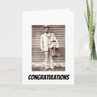 Félicitations pour la nouvelle photo Vintage amusa