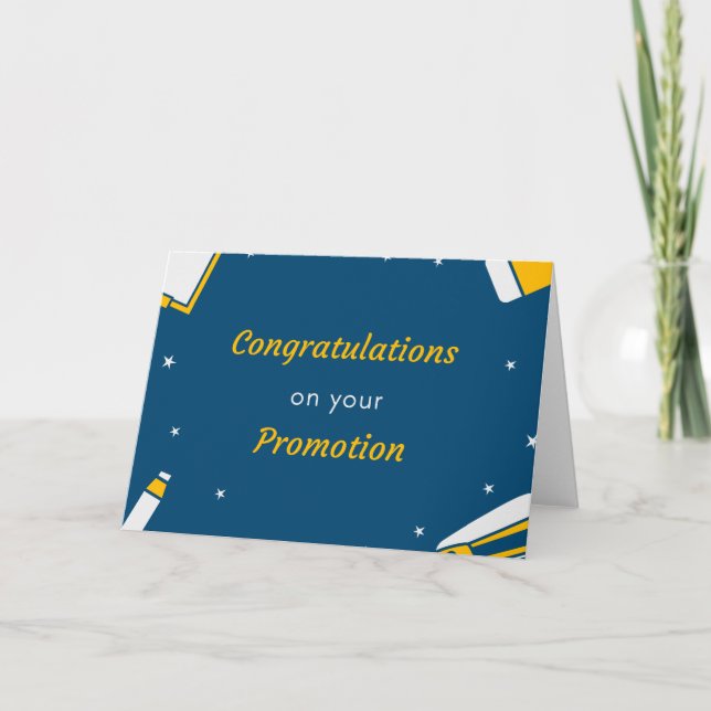 Carte Félicitations pour la promotion (Devant)