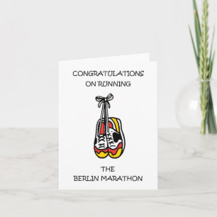 Carte Félicitations pour la tenue du Marathon de Berlin