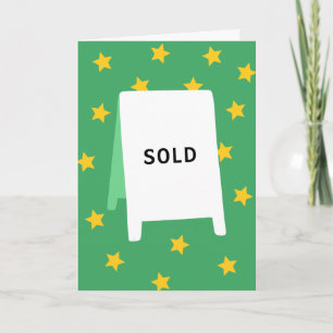 Carte Félicitations pour la vente