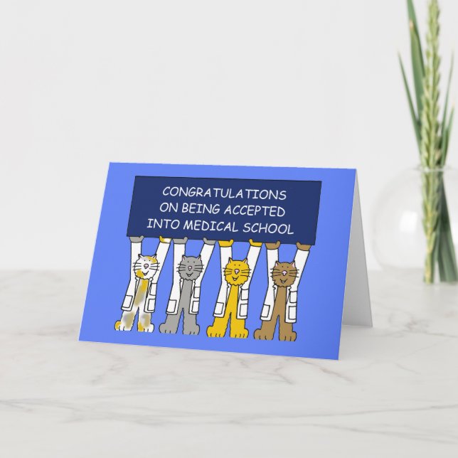 Carte Félicitations pour l'acceptation à l'école Médical (Devant)