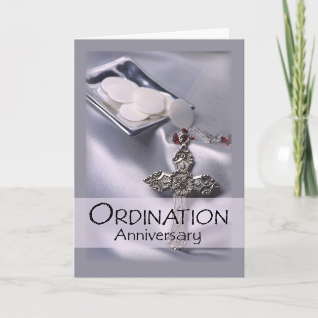 Carte Félicitations pour l'anniversaire de l'ordination (Devant)