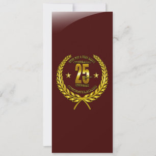 Carte Félicitations pour le 25e anniversaire