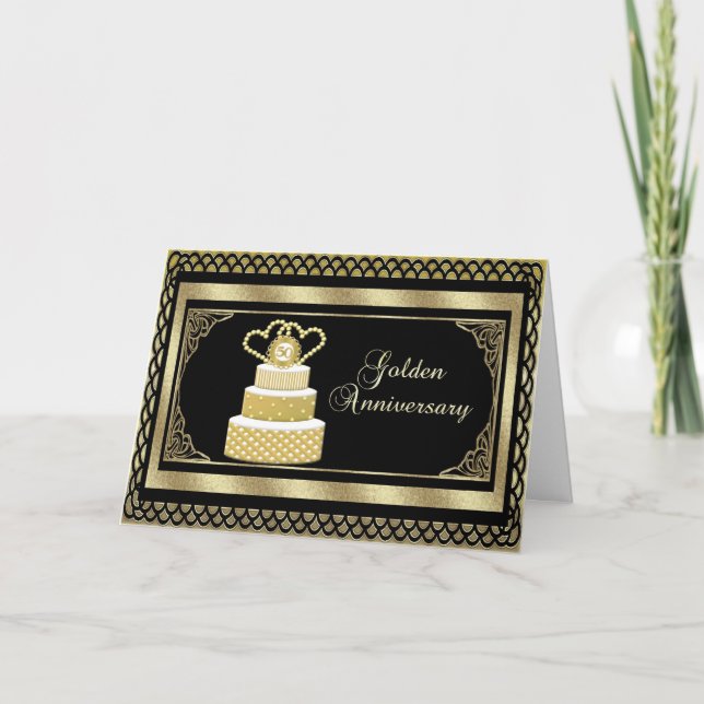 Carte Félicitations pour le 50e anniversaire (Devant)