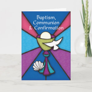 Carte Félicitations pour le baptême, la communion et la