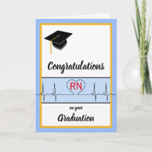 Félicitations pour le diplôme d'infirmière