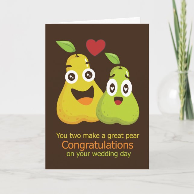 Carte Félicitations pour le jour de mariage Grand Humour (Devant)