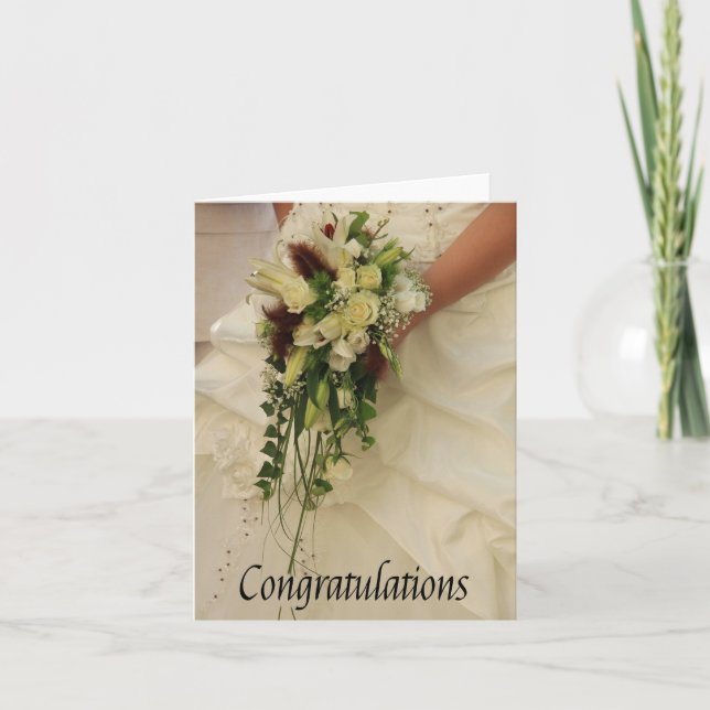Carte Félicitations pour le jour du mariage (Devant)