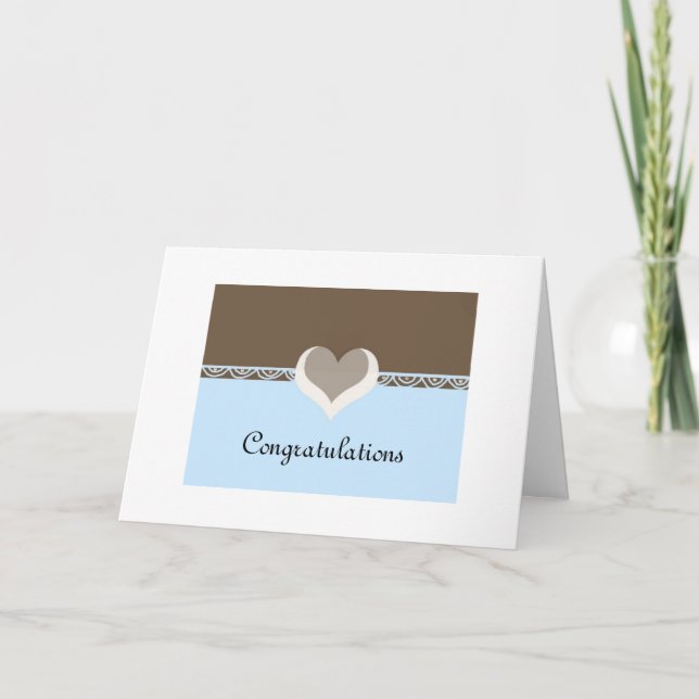 Carte Félicitations pour le jour du mariage (Devant)