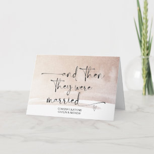Carte Félicitations pour le jour du mariage pour l'épous