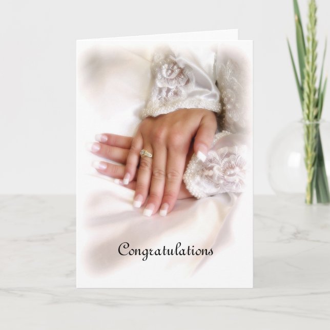 Carte Félicitations pour le mariage (Devant)