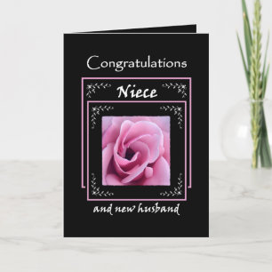 Carte Félicitations pour le mariage de votre NIÈCE - Ros