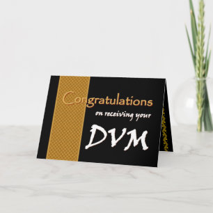 Carte Félicitations pour le NOM PERSONNALISÉ - DVM
