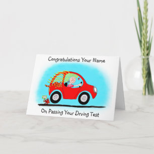 Carte Félicitations pour le test de conduite