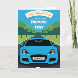 Carte Félicitations pour le test de conduite que vous av