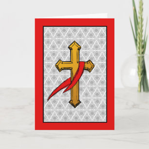 Carte Félicitations pour l'ordination comme diacre, stèl