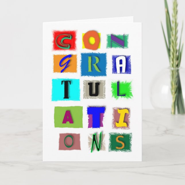 Carte Félicitations pour toute occasion (Devant)