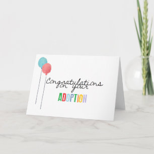 Carte Félicitations pour votre adoption
