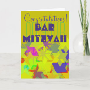 Carte Félicitations pour votre Bar Mitzvah