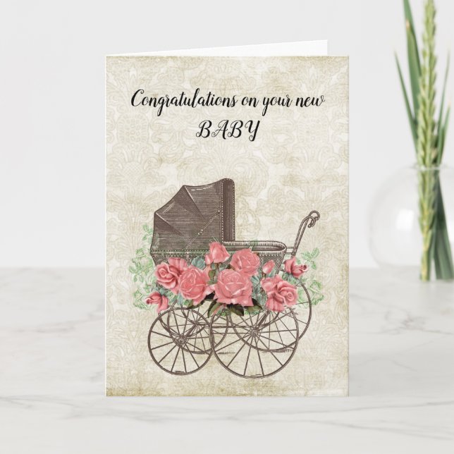 Carte Félicitations pour votre bébé (Devant)