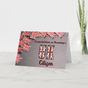 Carte Félicitations pour votre citoyenneté britannique n