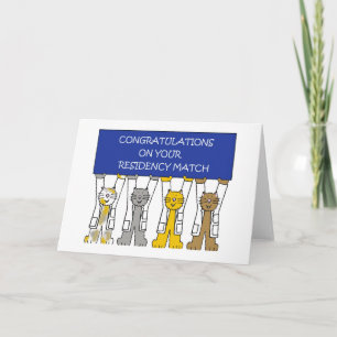 Carte Félicitations pour votre correspondance de résiden