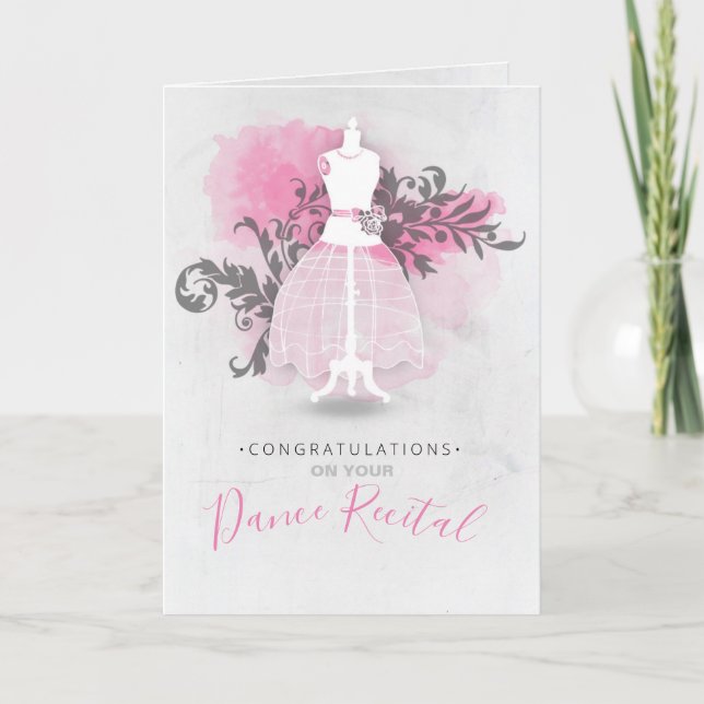 Carte Félicitations pour votre Danse Considérant (Devant)