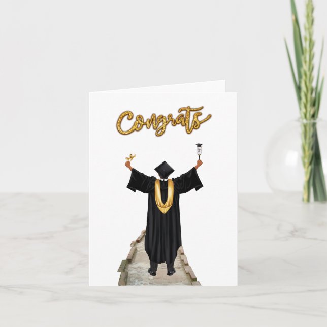 Carte Félicitations pour votre diplôme (Devant)