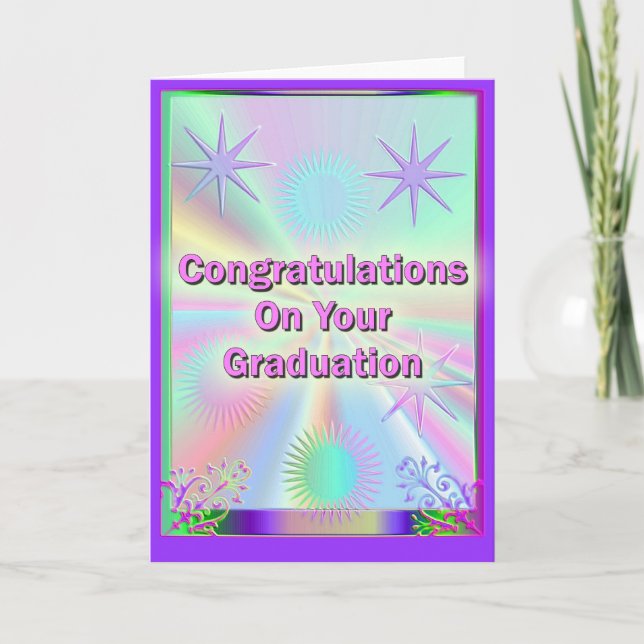 Carte Félicitations Pour Votre Diplôme (Devant)
