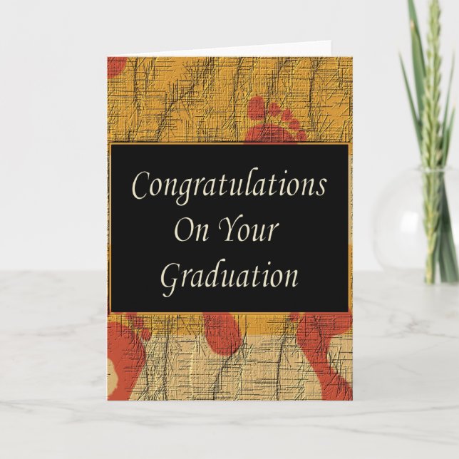 Carte Félicitations Pour Votre Diplôme (Devant)