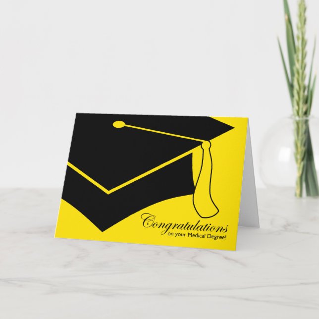 Carte félicitations pour votre diplôme médical ! (Devant)