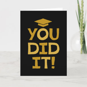 Carte Félicitations pour votre diplôme vous l'avez fait