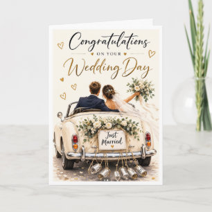 Carte Félicitations pour votre jour de mariage 