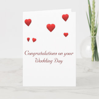 Carte Félicitations pour votre jour de mariage