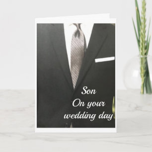CARTE FÉLICITATIONS POUR VOTRE JOUR DE MARIAGE **SON** C