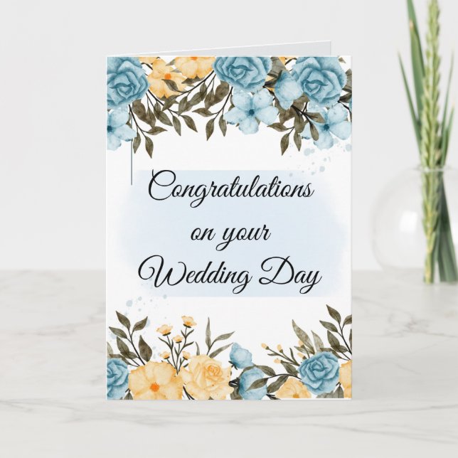 Carte Félicitations pour votre mariage (Devant)