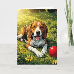 Carte Félicitations pour votre nouveau beagle   Félicita
