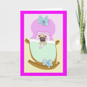 Carte Félicitations Pour Votre Nouveau Pack De Chiot ! !