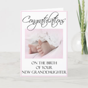 Carte Félicitations pour votre nouvelle carte-fille