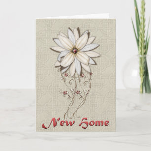 Carte Félicitations Pour Votre Nouvelle Fleur Blanche Ma