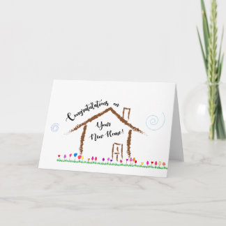 Carte Félicitations pour votre nouvelle maison