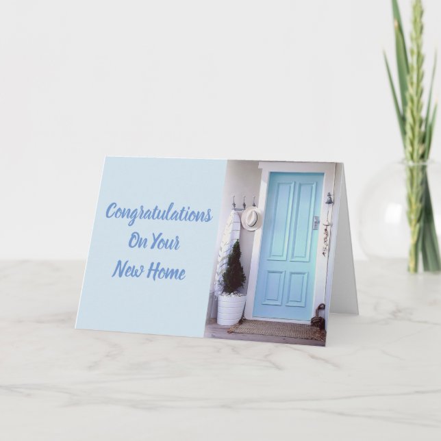 CARTE FÉLICITATIONS POUR VOTRE ***NOUVELLE MAISON*** (Devant)