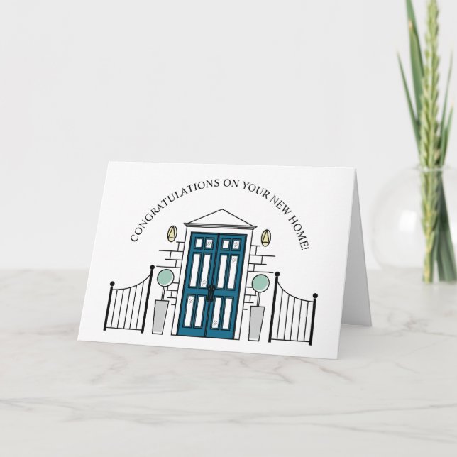 Carte Félicitations pour votre nouvelle maison (Devant)