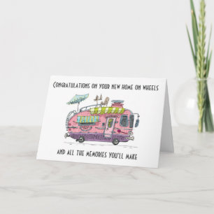 CARTE FÉLICITATIONS POUR "VOTRE NOUVELLE MAISON SUR LES