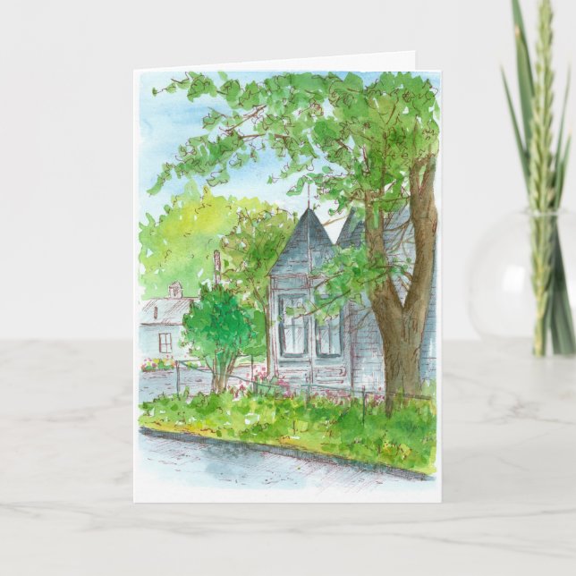 Carte Félicitations Pour Votre Nouvelle Maison Victorien (Devant)