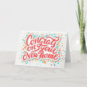 CARTE FÉLICITATIONS POUR VOTRE NOUVELLE MAISON ! ! ! VOI
